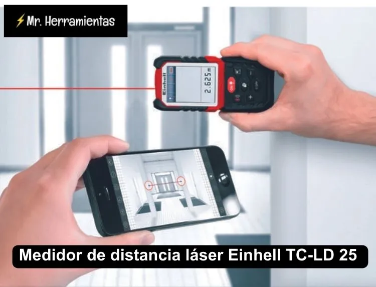 Medidor de distancia láser Einhell TC-LD 25