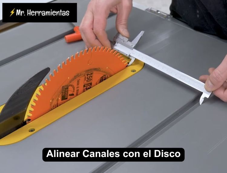 Alinear canales con el disco