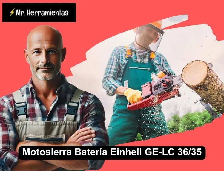 motosierra a bateria de einhell ge lc 36 35