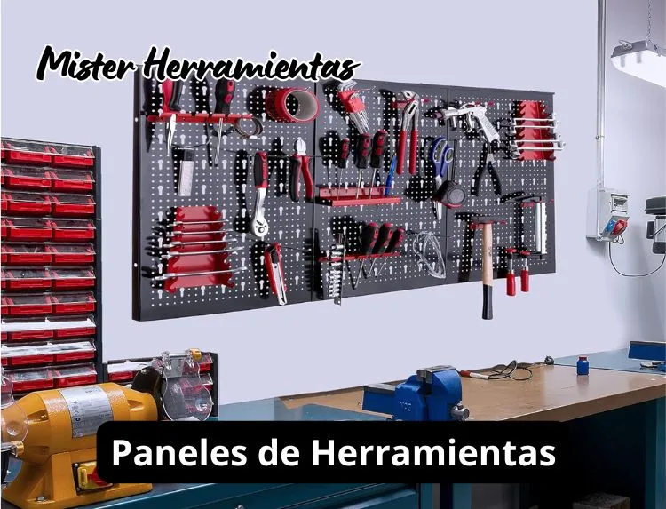 Panel de herramientas para taller o garaje