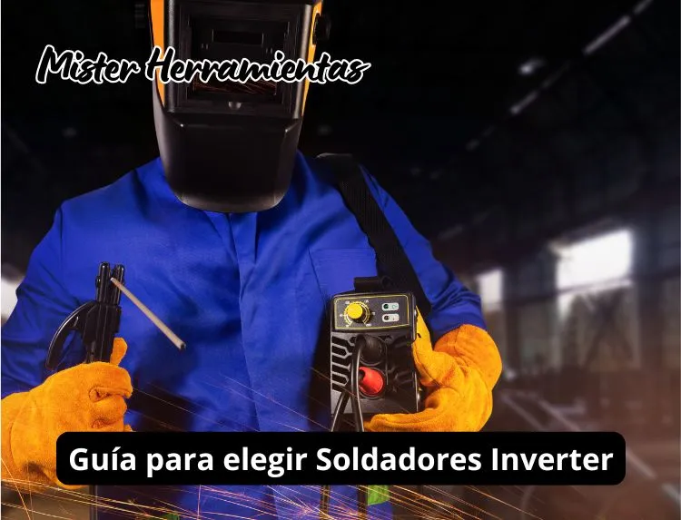Soldadora inverter moderna en uso