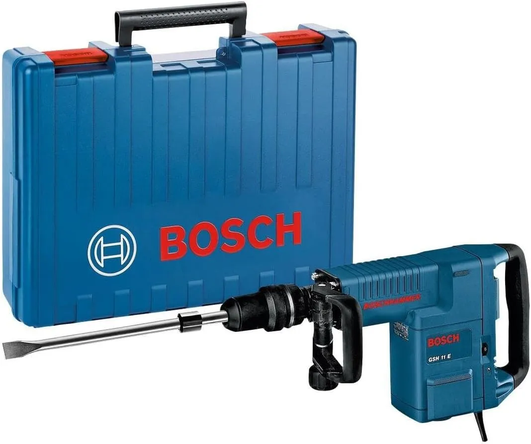 Bosch GSH 11 E con cincel plano y maletín