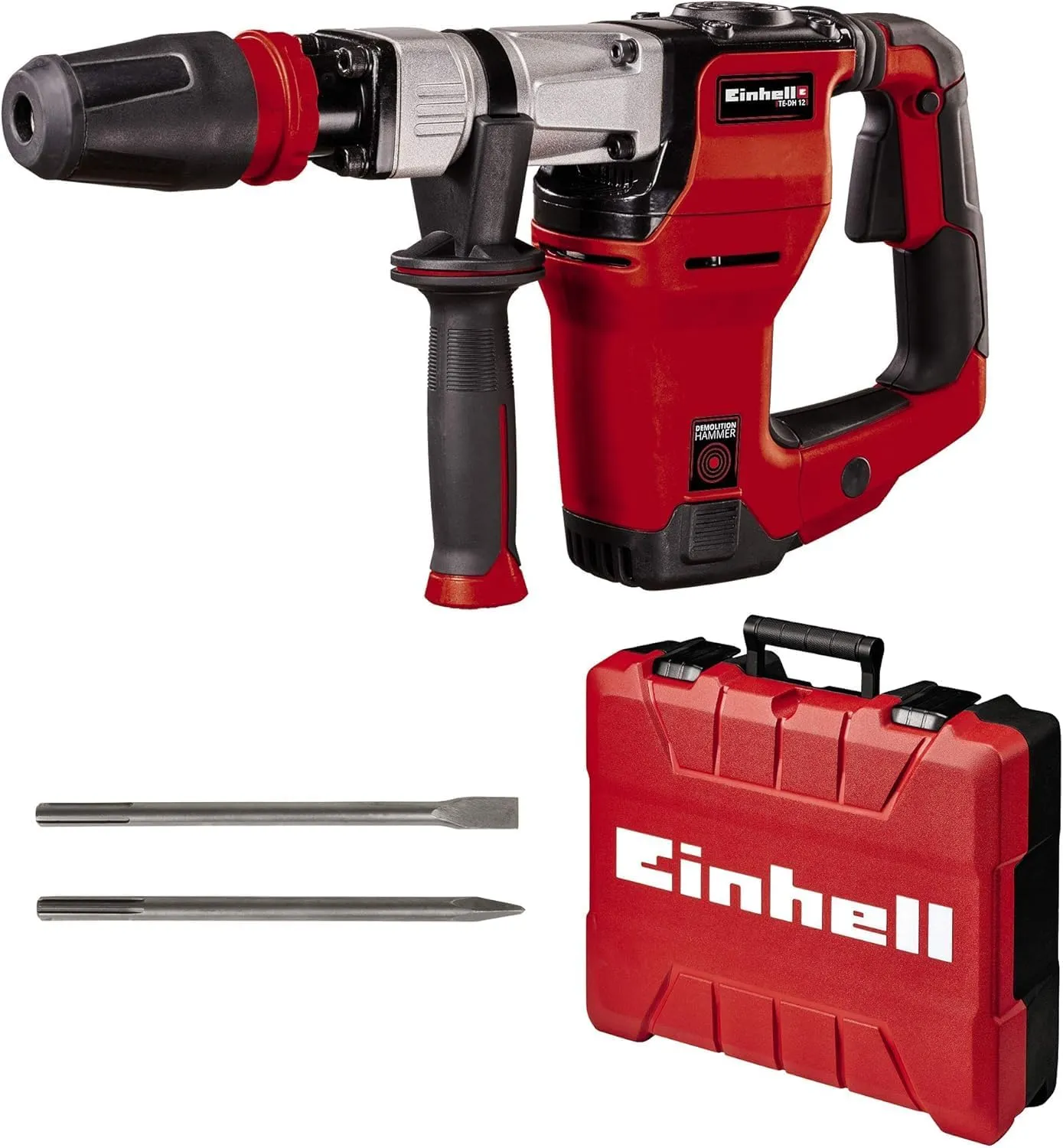 Einhell TE-DH 12 con puntero, cincel plano y maletín