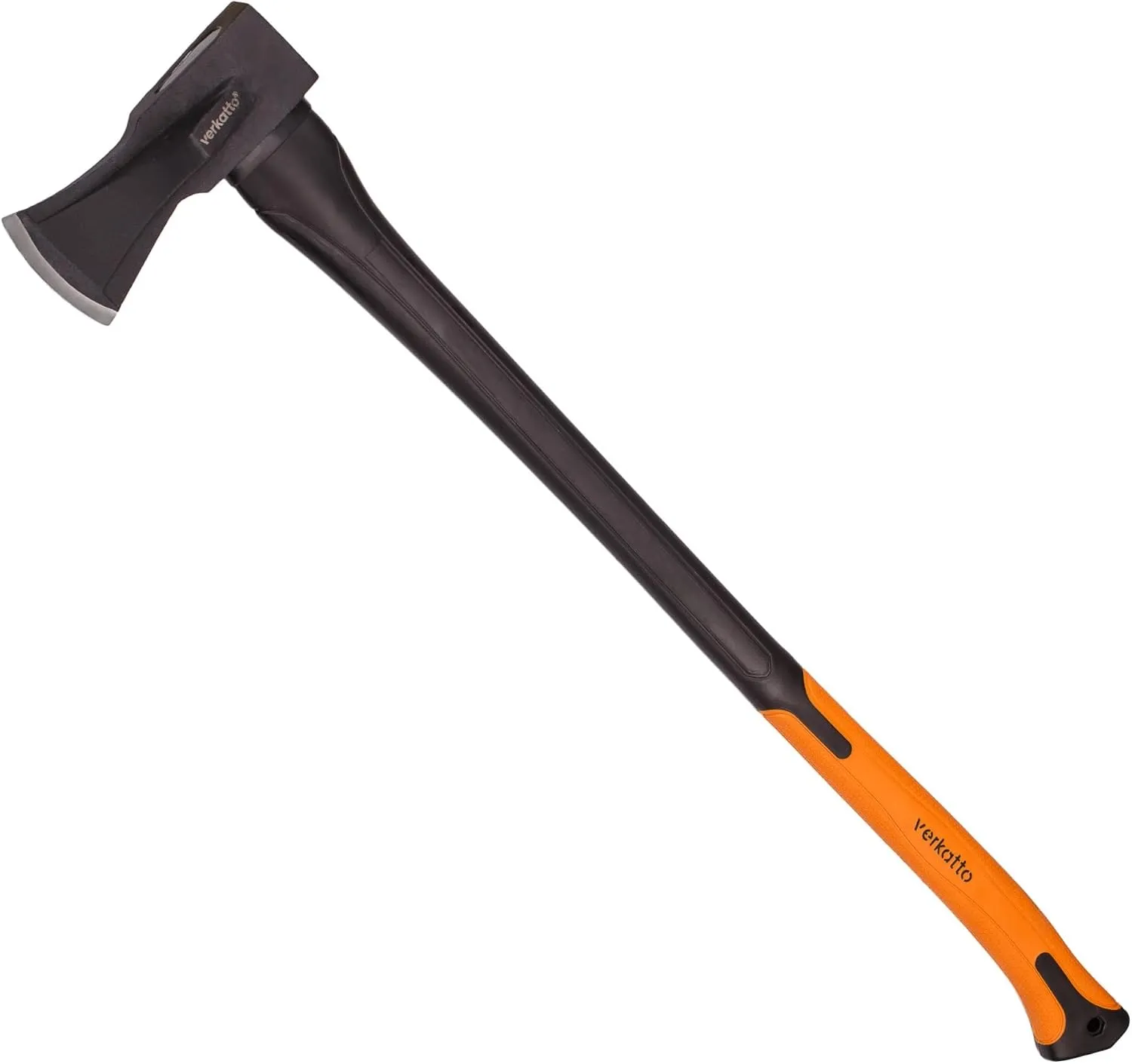 Hacha de división Mivos 2000 g con mango negro y naranja