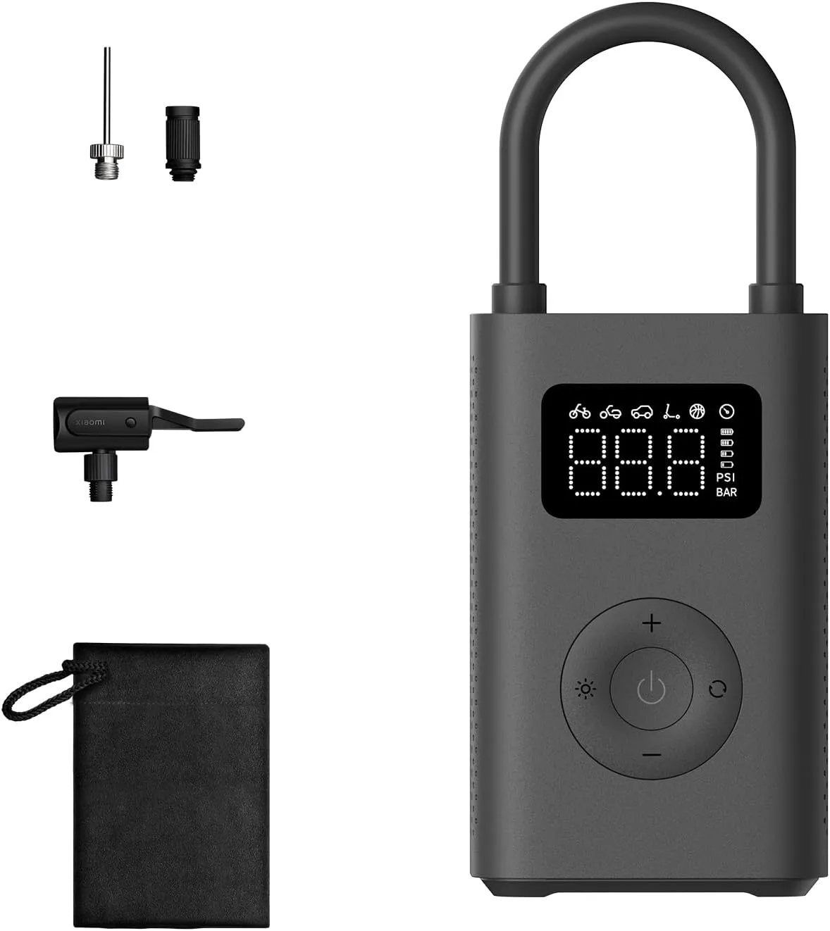 Xiaomi Air Compressor 2 con bolsa y adaptadores de válvula